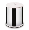 Ver imagem 1 de Lixeira Inox 3,2 Litros De Mesa Pia Com Tampa Branca