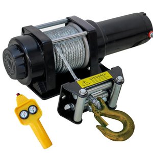 Guincho Elétrico 4500lb 2041 Kg 12v para Quadriciclo Jipe Troller