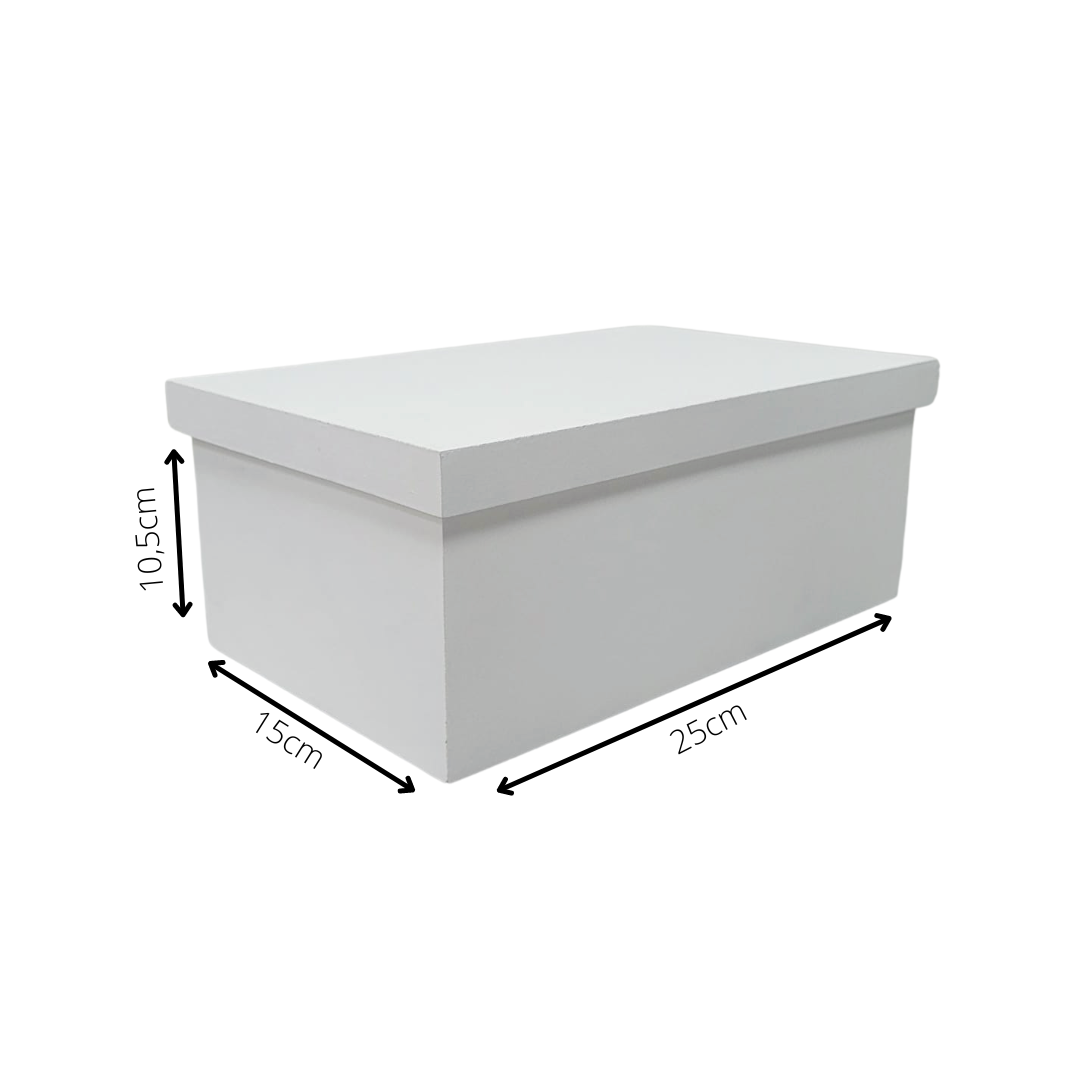 Caixa Personalizadas para duas Canecas Deitadas 100% MDF(25x15x10,5) Branco - 2