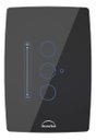Ver imagem 1 de Interruptor Dimmer Wifi Inteligente Slide Touch 3 Botões Preto Dometek Diamond 4x2