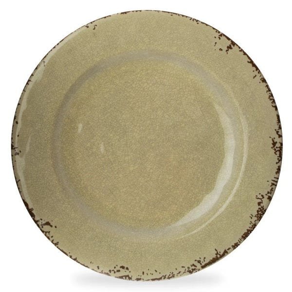 Prato Raso Cream 27 cm Louça Melamina