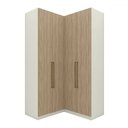 Ver imagem 2 de Guarda-roupa Solteiro Modulado Seletto 4 Portas 3 Gavetas Me27 Areia/jequitibá - Henn