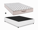 Ver imagem 1 de Cama Base Casal Branco Colchão Fit D45 Espuma 138x188 - Ortobom