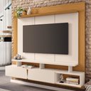 Ver imagem 2 de Painel Tv 65 Pol 160cm Bancada Suspensa Zenith Off/cinamomo - Hb Móveis