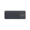 Teclado Logitech Sem Fio K400 Plus com Touchpad, Unifying, Multimídia Cinza - 920-007125 - 1