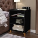 Ver imagem 4 de Conjunto de 2 Criados de Cabeceiras Preto Guine