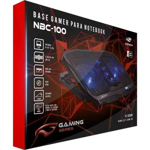Base Para Notebook 17,3" Gamer Nbc-100bk C3tech