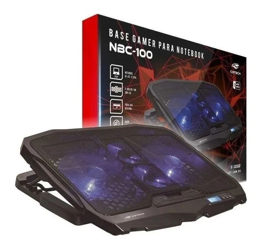 Base Para Notebook 17,3" Gamer Nbc-100bk C3tech - 7