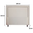 Ver imagem 3 de Cabeceira para Cama Queen Isadora Linho Bege Escuro Idf Decor