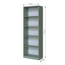 Ver imagem 2 de Estante Livreiro Multiuso Eliana com 5 Nichos Verde Bellagio