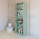 Ver imagem 4 de Estante Livreiro Multiuso Eliana com 5 Nichos Verde Bellagio