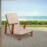 Poltrona para Descanso em Madeira para Jardim Robust - Bege - 1