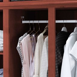 Guarda-roupa Roupeiro Grécia 5 Portas com Maleiro e Espelho - Cavazotto - Mogno - 3