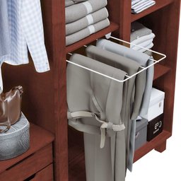 Guarda-roupa Roupeiro Grécia 5 Portas com Maleiro e Espelho - Cavazotto - Mogno - 4