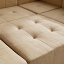 Ver imagem 7 de Sofá Modular King 5 Lugares Reclinável 255cm Bege Linho