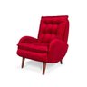 Poltrona Estofada Diandra Cia do Estofado - Vermelha - 3