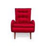 Poltrona Estofada Diandra Cia do Estofado - Vermelha - 2