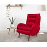 Poltrona Estofada Diandra Cia do Estofado - Vermelha - 1