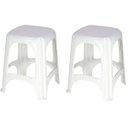 Ver imagem 1 de Conjunto 2 Banquetas de Plástico Polipropileno Niterói - Tramontina - Branco 92411/010