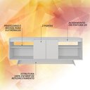 Ver imagem 4 de Rack 1,60m 55 Polegadas Tulum Branco - Móveis Arapongas Branco