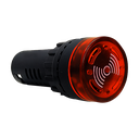 Ver imagem 1 de Sinalizador Audiovisual Cigarra Painel 22mm Buzzer Âmbar 24V