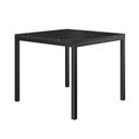 Ver imagem 1 de Mesa Industrial Pés em Metal 4 Lugares Cozinha Tampo Preto Cor:Preto