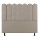 Ver imagem 1 de Cabeceira Cama Box Casal Queen Size Lana 160cm Linho Bege - Abmaza