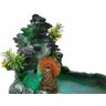 Fonte de água Pedra e Cascata luz e roda da água 110 V - 3