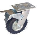 Ver imagem 1 de Rodizio Pneumático 6x2 C/freio Aro C/rolamento 4 Lonas 150 Kg