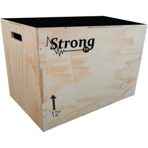 Caixote De Crossfit Para Salto Madeira 3 Em 1 Jump Box 12"