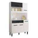 Ver imagem 1 de Kit Cozinha Linha Magazin 90 Nicioli - Branco/preto