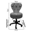 Ver imagem 7 de Cadeira Mocho Soft para Estética e Extensão de Cílios Veludo Cinza Grafite Sofa Store