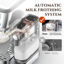 Ver imagem 3 de Amzchef Máquina de Espresso com Lcd e 20 Bar, Frother Automático (prata)