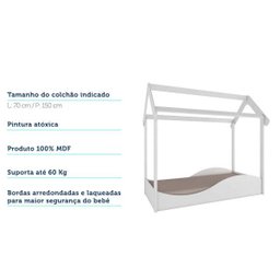 Mini Cama Montessoriana Infantil Montessoriana Infantil Montessoriana Uli Móveis Peroba - 5