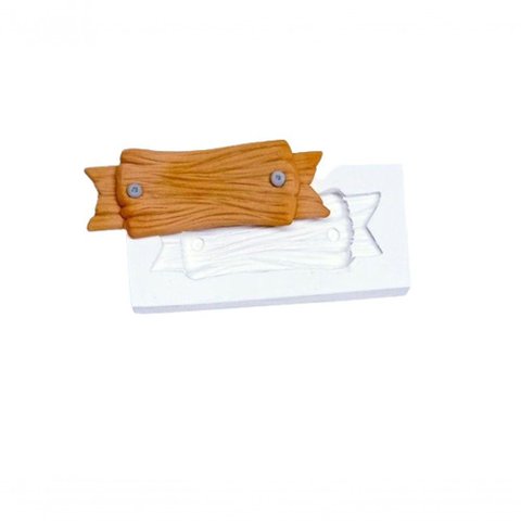 Molde Silicone Placa de Madeira Fazendinha Ieda