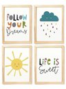 Ver imagem 1 de Kit Quadro Sol e Nuvem Decorativo Quarto Criança Bebê Enxoval