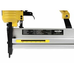 Grampeador Pinador Pneumático Profissional GPV 201 Vonder Para Grampo Reto E Pino Tipo F - 3