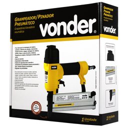 Grampeador Pinador Pneumático Profissional GPV 201 Vonder Para Grampo Reto E Pino Tipo F - 7