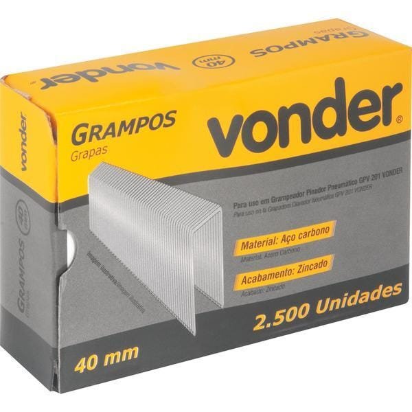 Grampo 40mm para Gpv201 caixa com 2500 - Vonder - 2