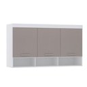 Ver imagem 1 de Armário Aéreo Maleiro Modulado 145cm 3 Portas Alpes Luciane Móveis