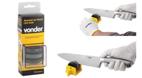 Afiador de facas com base - Vonder - 2