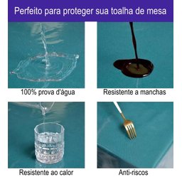 Plástico Transparente Cristal Mesa Capa Costura 2,50 X 1,40 M - 3