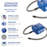 Soprador Revolution 2 Motores 220V Azul Kyklon Profissional, para Pet Shop, Banho e Tosa - 3