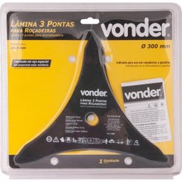 Lâmina 3 Pontas para Roçadeira 300x20,0x3,8mm - Vonder - 3