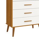 Ver imagem 3 de Cômoda Gaveteiro Infantil Isis Branco Acetinado Savana - Reller