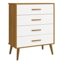 Ver imagem 2 de Cômoda Gaveteiro Infantil Isis Branco Acetinado Savana - Reller