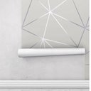 Ver imagem 4 de Papel de Parede Geométrico Mescla Silver para Quarto e Sala 1mx40cm