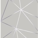 Ver imagem 1 de Papel de Parede Geométrico Mescla Silver para Quarto e Sala 1mx40cm