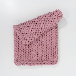 Manta Peseira de Tricot Solteiro/sofá 0,60x1,50m, Cor Rosé - Magma Cotton - 3