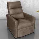 Ver imagem 1 de Poltrona Reclinável Ari Suede com Reclinação Manual Marrom 110kg Matrix